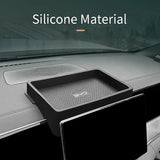 For BYD Song L DM-i Screen Rear Storage Box Central Control Armrest Box Silicone Organizer Tray Interior Accessories Car Inte