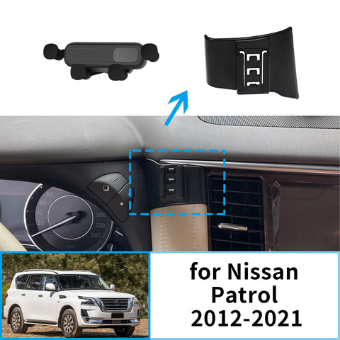 Smart Wireless Charging Phone Holder for Nissan Patrol Y62 Car Phone Holder CATUSIKI
