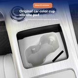 For Geely EX5 Galaxy E5 2024 2025 2026 Car Central Control Water Cup Silicone Pad Anti-Slip Dirt-Resistant Car Interior Car I