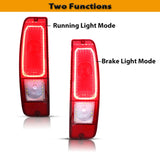 LED Taillight Assembly Red Lens for Ford F100 Bronco Car Interior Accessory iJDM