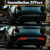 3-Function Rear Bumper Reflector for Tesla Model 3 Y Car Interior Accessory MAGIC COLORM