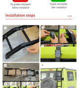 Tailgate Ladder Alloy Protection for Suzuki Jimny 2019+ Car Interior Accessory HEBE