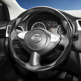 Carbon Fiber Steering Wheel Cover for Nissan Models Car Interior Accessory Hocasen
