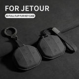 Suede Car Key Case Shell For Jetour Freedom T1 Jetour Freedom T2 Traveller Remote Key Bag Case Fob Protection Keychain Car In