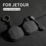 Suede Car Key Case Shell For Jetour Freedom T1 Jetour Freedom T2 Traveller Remote Key Bag Case Fob Protection Keychain