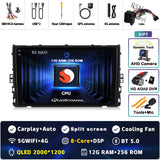 Android 15 QLED Multimedia Stereo for VW Polo VI Jetta MK7