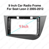 Car Radio Frame Bezel Mounting Trim for Seat Leon 2 Car Interior Accessory AKAMATE