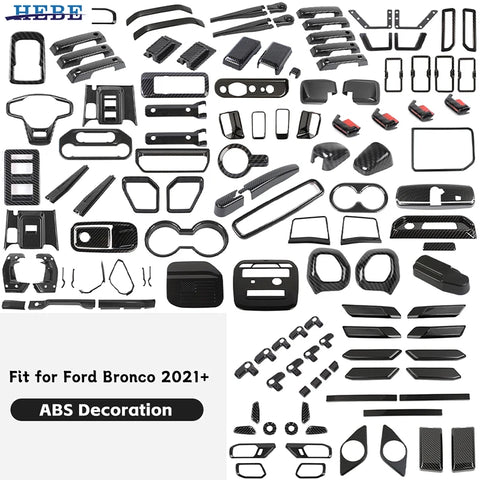 Interior Carbon Fiber Trim Kit for Ford Bronco 2021 Car Interior Accessory HEBE