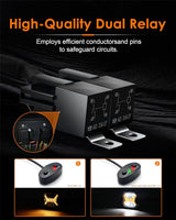 Super Amber Drl Led Work Light Bar for Car Jeep Wrangler 12v Led Spotlight Auxiliary lights For Lada Niva Offroad Truck SUV ATV
