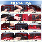 Tailgate Mesh Storage Shelf for Ford F150 2015 Car Interior Accessory HEBE