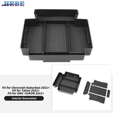 ABS Armrest Storage Box for Chevy Tahoe Suburban 21-25 Car Interior Accessory HEBE