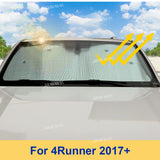 Aluminum Window Sunshade Kit for Toyota 4Runner 17-23 Car Interior Accessory HEBE