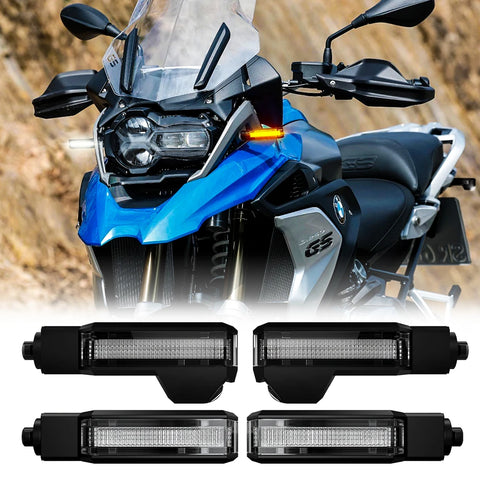 DRL Projection LED Turn Signals For BMW Motorcycle Car Interior Accessory ANGLELITE