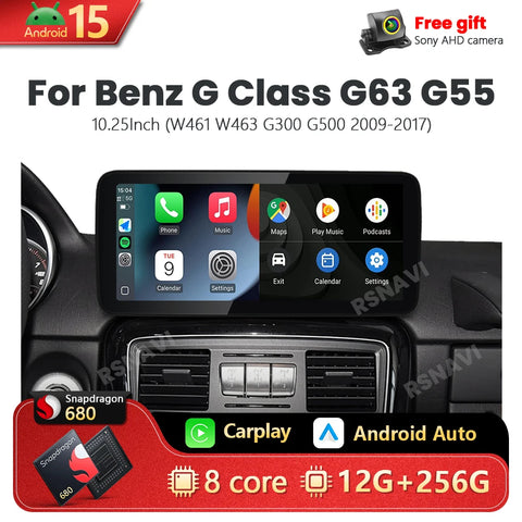 Snapdragon Android Head Unit for Mercedes G-Class G500 G55 Android Head Unit RSNAVI