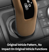 Original Leather Center Gear Shift Knob Cover For Land Rover Lever Shifter Boot Anti Scratch Car Performance Interior Accessory