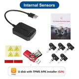 USB Wireless TPMS Tire Pressure Monitoring System for Android Car Interior Accessory RSNAVI