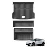 Xpeng G6 2023-2024 Car Floor Mats Cargo Liner Trunk Pad TPE 3D Foot Mat Left Rudder Waterproof BLACK