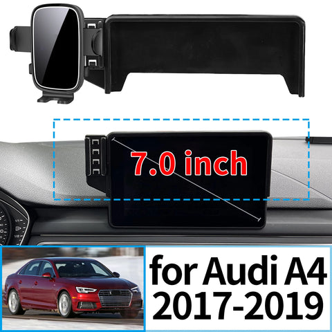 Clip-On Wireless Charging Phone Holder for Audi A4 B9 2017–2019 Car Phone Holder CATUSIKI
