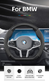 Suede Matte Carbon Fiber Cover for BMW Car Interior Accessory Hocasen