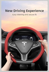 Perforated Leather Cover for Tesla Model 3/Y
