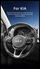 Carbon Fiber Wheel Cover Quick Release for Kia Car Interior Accessory Hocasen