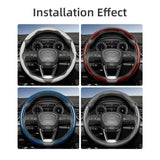 Carbon Fiber Steering Wheel Cover for Audi A4 A6 Q5 Car Interior Accessory Hocasen