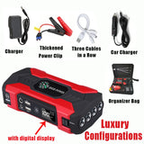 28000mAh Car Jump Starter Starting Device 12V Portable Power Bank Battery Starter Launcher For Car Booster Articles 800A