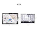 For Tesla New Model 3 Highland 2024 and Model Y Launch 2025 Tempered Glass Screen Protecor with Full Covered Soft Black Frame