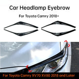 For Toyota Camry XV70 XV80 2018 and Later Car Headlight Eyebrow Surround Decoration Sticker Exterior Accessories Car Exterior