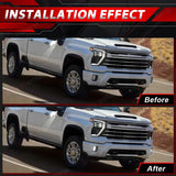 LED Fog Lights for Chevy Silverado 2500HD 3500HD 24-25 Car Interior Accessory MAGIC COLORM