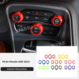 AC Switch Trim Rings for Dodge Chrysler Models Car Interior Accessory HEBE