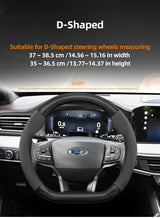 Carbon Fiber Texture Steering Wheel Cover for Ford Focus