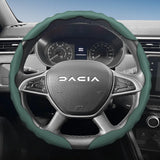 Breathable Wave-Shaped Steering Wheel Cover for Dacia