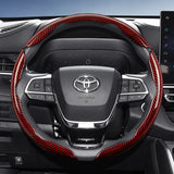 Carbon Fiber Steering Wheel Cover for Toyota Models