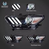 LED Headlights for Ford Mustang 2015-2017 Car Interior Accessory VLAND