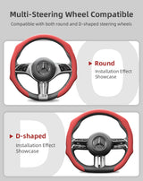 Mercedes Perforated Leather Steering Wheel Cover