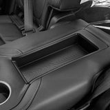 Smabee Car Second Row Armrest Storage Box Car Tray Organizers Accessories for Honda Pilot 2023-2025, Black TPE Car Second Row