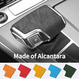 For Audi A6 A7 (2019-2025) Sport Gear Shift Knob Cover Boot Trim Sticker Made of Alcantara Car Interior Accessory OEM