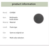 For Audi 8V A3 S3 (2014-2019) Sport Car Multimedia Knob Trim Sticker Cover Panel Made of Alcantara Interior Accessories