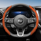 Sporty Breathable Leather Steering Wheel Cover Alfa Romeo