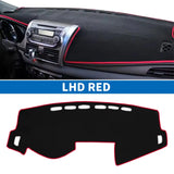 Custom Fit Anti-Glare Dashboard Mat for Toyota Vios 2014-2019 Dashboard Mat CATUSIKI RED LHD