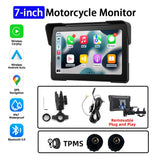 7in Motorcycle GPS Monitor Wireless CarPlay Universal