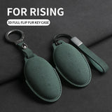 Suede Car Key Case Cover For Rising Auto R7 F7 ER6 Car Key Shell Accessories Car Accessory OEM