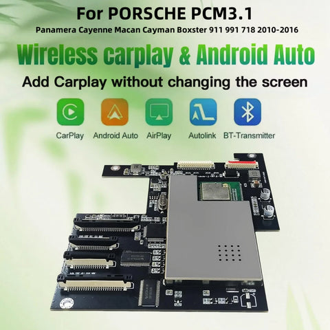 Wireless CarPlay Android Auto Module for Porsche PCM3.1 7-inch CarPlay Retrofit Module LEXXSON