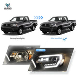 LED Projector Headlights for Toyota Tacoma 2012-2015 Headlight Assembly Vland