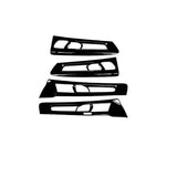 Glossy Door Decoration Trim for Volvo XC40 C40 Car Interior Accessory LINGLUYANG black