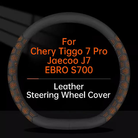 For Chery Tiggo 7 Pro Jaecoo J7 EBRO S700 2025 Car Leather Steering Wheel Cover Ultra Thin Breathable Non Slip Protective Cas