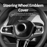 Carbon Fiber Car Steering Wheel Airbag Cover for BMW 5 Series I5 G60 (2023-) X3 G45 (2025-) Steering Wheel Accessory OEM