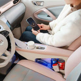 For Leapmotor T03 20-25 Central Console Armrest Box Leather Storage Box Wireless Charging Handrest Organizer with Cup holder