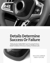 Carbon Fiber Car Steering Wheel Airbag Cover for BMW 5 Series I5 G60 (2023-) X3 G45 (2025-)